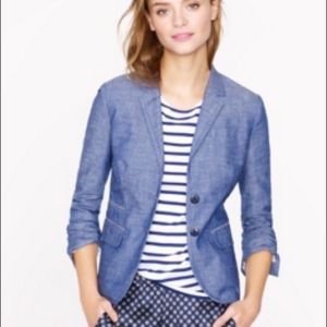 J.Crew Classic Schoolboy Blazer Crosshatch Linen 4